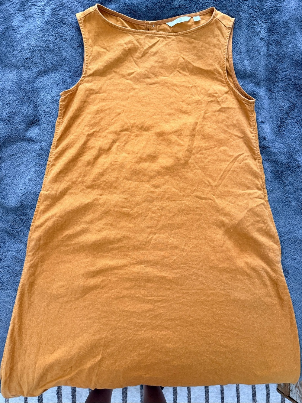 Uniqlo Mustard Yellow Sleeveless Maxi Dress Size Extra Small